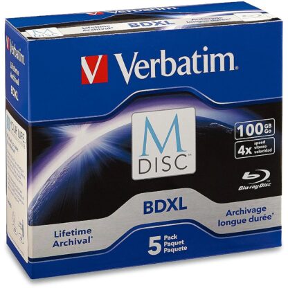 Verbatim BD-R 100GB M-Disc - 5 pcs 98913 0023942989134