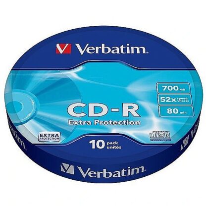 Verbatim CD-R 52x 700MB 10P SP Extra Protection Wrap 43725 023942437253