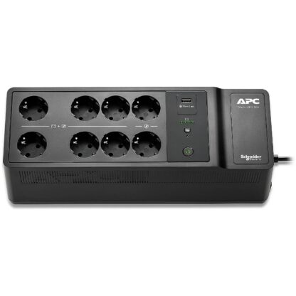 APC BACK-UPS 500VA 8 SCHUKO OUTLETS 230V 1 USB CHARGING PORT BE500G2-GR 0731304738237