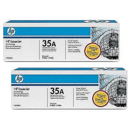 Hewlett Packard Toner Black 35A for LaserJet P1005/P1006,doublepack (2x1.500 pages) CB435AD 0884962022351