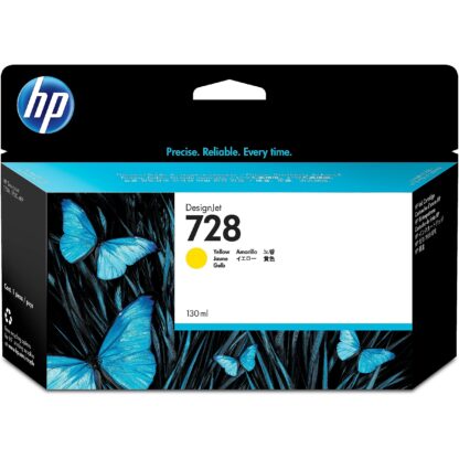 Hewlett Packard INK CARTRIDGE NO 728 YELLOW 130ML F9J65A 0888793397848