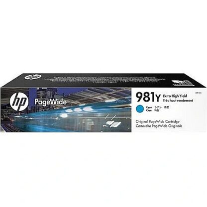 Hewlett Packard HP 981Y XXL Cyan PageWide Cartridge L0R13A 0889296095293