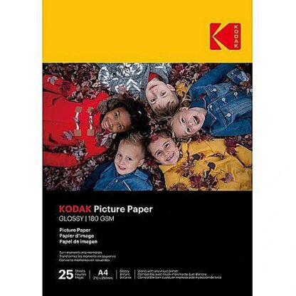 Kodak fotopaber A4 glossy 180g 25 sheets 9891624 0926798916241