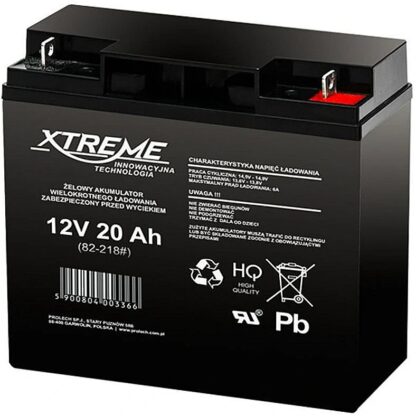 Blow Gel battery 12V 20Ah XTREME 82-218# 5900804003366