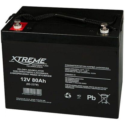 Blow Gel battery 12V 80Ah XTREME 82-237# 5900804127499