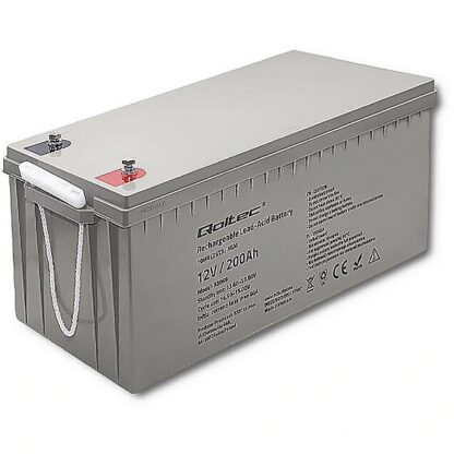 Qoltec AGM battery 12V 200Ah, max. 3000A 53069 5901878530697