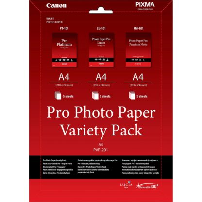 Canon PHOTO PAPER VARIETY PACK PVP-201 PRO A4 / NON-BLISTERED 6211B021 8714574615387