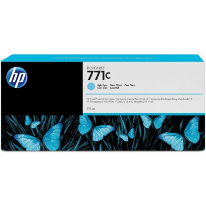 Hewlett Packard Tinte 771C Original Tinte hell cyan Standardkapazität 775ml 1er-Pack B6Y12A 887111300577